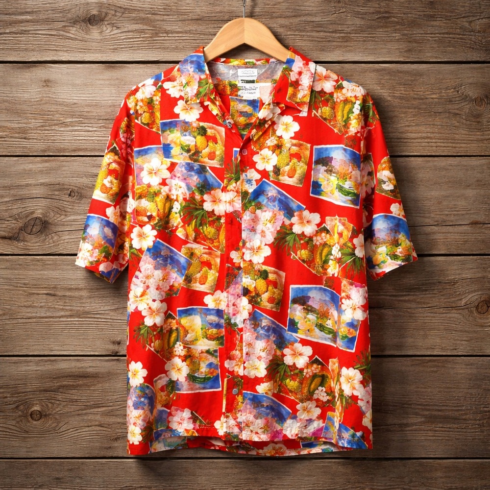 Bishop Apparel 2XL Cotton Hawaiian Print Shirt